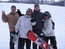 Олег, Рашид и японские сноубордисты, правый из которых безуспешно пытается вырваться из крепкой хватки Рашида.